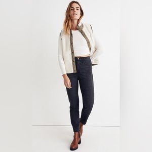 Madewell petite high-rise slim straight jeans in richgrove wash